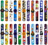 Jsdoin 24 PCS Halloween Slap Bracel