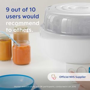 MAM Electric Bottle Steriliser and Warmer – Fast Baby Bottle Heating