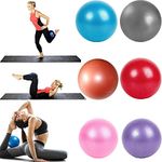 6pcs Pilates Balls Yoga Balls Barre Balls Mini Exercise Balls,9.8 Inch Anti-Burst Fitness Small Bender Balls for Pilates, Yoga, Core Training and Physical Therapy, Improves Balance（six Colors）