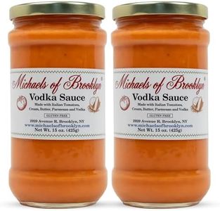 MICHAEL'S OF BROOKLYN Creamy Vodka Sauce Made with Fresh Tomatoes, Cream & Butter, Non GMO & Gluten Free, Gourmet Quality for Perfect Pure Italian Pasta Sauce - 15 oz (Pack of 2)