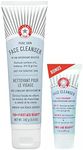 First Aid Beauty Pure Skin Face Cleanser Bundle – Sensitive Skin Gentle Cleanser – Classic 5 oz Tube + Bonus 1 oz Travel Size