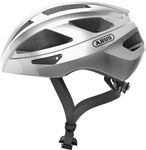 ABUS Macator Racing Bike Helmet - Sporty Bicycle Helmet for Beginners - for Women and Men - Silver, Size S