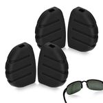 IMPRESA [2 Pairs] Nose Pads For Maui Jim Sport and Martini Sport Sunglasses - Replacement Nose Piece - Easy Slip On Nose Pads - Silicone Sunglass Nose Pads Parts, Black, Unisex