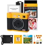 KODAK Mini Shot 4 ERA 4PASS 2-in-1 Instant Camera and Photo Printer (4x4) (Yellow, Camera + 70 Sheets + Gift Accessories)