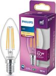 Philips LED Premium Classic B35 Candle Light Bulb [E14 Small Edison Screw] 6.5W - 60W Equivalent, Warm White (2700K), Non Dimmable