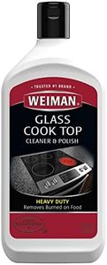 Weiman Non-Abrasive, No Scratch Induction Glass Ceramic Stove Cooktop Heavy Duty Cleaner and Polish, 20 Ounce