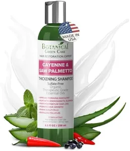 Botanical Green Care 'Cayenne & Saw Palmetto' Anti-Thinning Shampoo - Hair Growth Formula for Thicker, Fuller Hair for Women & Men