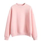 Womens Casual Sweatshirt UK 2024 Fashion Long Sleeve Crew Neck Pullover Tops Dressy Comfy Solid Color Loose Fit Blouse Ladies Elegant Fall Winter Going Out Basic Jumper Shirts