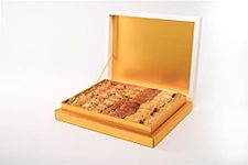 Sweet Land Regular Baklava Selection - 1500g Pack | Handmade Traditional Lebanese Baklava | Ramadan, Mother's Day, Easter, & Eid | Selection Tray with Pistachio, Almond & Cashew Nuts | Gold Gift box