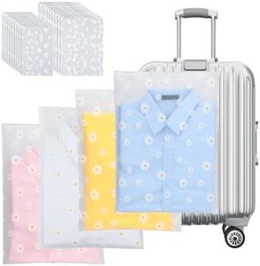 AiQInu 20 Piezas Bolsas de Almacenamiento de Viaje, Bolsas Zip Grandes, Bolsa de Transparente, Multifunción Bolsa Organizador