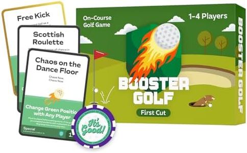 Booster Golf On-Course Golf Game - 100 Interactive Playable Cards - Perfect Golf Gift for Any Golfer - Ridiculous Multiplayer Game - 1-4 Players - All Skill Levels