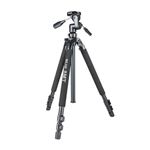 SLIK Pro 700DX Tripod KIT with 3-Way Pan & Tilt Head, for Mirrorless/DSLR Sony Nikon Canon Fuji Cameras and More - Black (615-316)