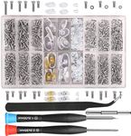 bayite Eyeglass Sunglass Repair Kit with Nose Pads (4 Types, 8 Pairs) Screws Tweezers Screwdriver 21 Types 1000Pcs Assortment Screws for Watch