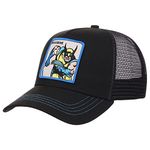 Marvel Retro A-Frame Trucker Adjustable Snapback Hat, Black/Wolverine, One Size