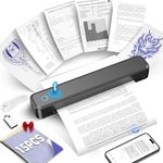 ZRHI Bluetooth Tattoo Stencil Printer, 203DPI Wireless Tattoo Transfer Machine with 2000mAh Battery and 15pcs Transfer Paper for Tattooists & Beginners, Compatible with Phone/Tablet/PC