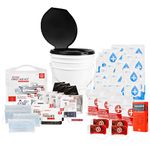 72HRS Essential Toilet - Emergency Survival Kit, Portable Toilet Kit, Survival Flooding Kit, Earthquake Kit, Disaster Kit, Outdoor Emergency Kit (1-4 Person) (4 Person)