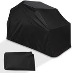 GARVEE Motorcycle Storage Heavy Duty Motorcycle Shelter Shed Cover, Garage Tent Storage Shelter with Carry Bag, Black 136" x 54"