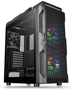 Thermaltake Level 20 RS Motherboard Sync ARGB ATX Mid Tower Gaming Computer Case with 2 200mm ARGB 5V Motherboard Sync RGB Fans + 140mm Black Rear Fan Pre-Installed CA-1P8-00M1WN-00