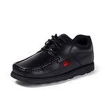 Kickers Fragma Boys Lace Up School Shoe in Black - Size 6 UK - Black