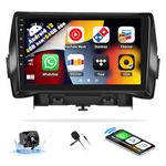 SIXWIN 4G+64G Android 13 Car Stereo for Ford Escape Kuga 2013-2019 9 Inch Touch Screen with CarPlay Android Auto Mirror Link UI Bluetooth FM GPS Navigation WiFi FM SWC Shot Cut Backup Camera MIC