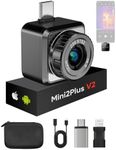 HIKMICRO Mini2Plus V2 Thermal Camera - iOS/Android, 256x192 IR, 512x384 SuperIR, Adjustable Lens, 25Hz, No Battery, for Phone/Tablet/PC, USB-C/Lightning Port (Adapter Included, support iPhone 15)