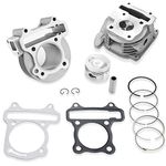 CLEO GY6 50cc-100cc Cylinder Head Kit Assy 50mm Big Bore with 64mm Valves for 139QMA 139QMB Engine Scooter Moped ATV Go Kart Quad