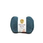 Lion Brand Yarn Feels Like Butta Yarn, Teal