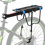 Lixada Rear Bike Rack Bicycle Cargo Rack Adjustable Bike Cargo Rack Aluminum Alloy Mountain Bike Bicycle Rear Rack Bicycle Pannier Luggage Carrier Rack