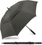 SIEPASA Golf Umbrella Large 62/68/72 Inch Automatic Open Golf Umbrella Extra Large Oversize Double Canopy Vented Umbrella Windproof Waterproof for Men and Women.(Black, 68")