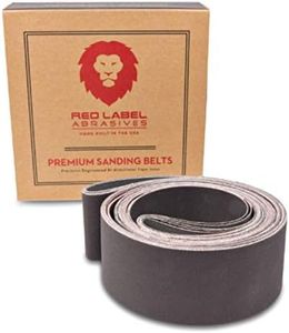 2 X 36 Inch Knife Sharpening Sanding Belts - Fine Grits - 6 Pack Assortment