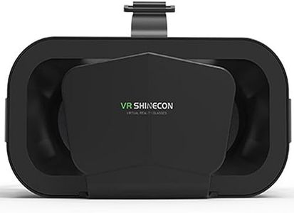 VR SHINECON VR Headset Compatible with iPhone & Android Virtual Reality VR Goggles, Black 2
