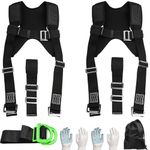 Moving Straps with Chest Buckle,Lifting Straps for 2 Movers,Furniture Shoulder Moving Straps with 1-Person Lifting Straps, Adjustable Easily Lifting and Moving for Mattresses, Appliances, Heavy Object