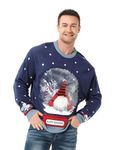 Unisex Men's Christmas Jumper Funny Ugly Dinosaur Llama Rudolph Reindeer Santa Xmas Ladies Sweater XXL