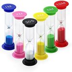 Pack of 6 Sand Timer, GeeRic Colorf