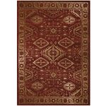 Maples Rugs Georgina Traditional Area Rugs for Living Room & Bedroom [Made in USA], 5 x 7, Red/Gold