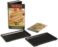 Tefal, Snack Collection Panini/Grill, XA8003, Snack Collection Accessories, Easy to Use and Clean, Dishwasher Safe Plates, Recipe Books Included, Box Set Storage for Plates