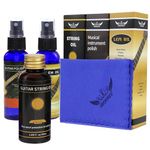 Premium Guitar Care 3-Piece Kit,Lemon oil,Polish,Guitar String oil,for guitar cleaning and maintenance-Musical Instrument Accessories