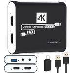 USB 3.0 Video Capture Card,1080P HDMI Recorder Game Capture Card for Windows/Mac OS,Compatible with Switch/PS5/PS4/Xbox/PC/Camera for OBS,Twitch,TikTok,YouTube Live Streaming and Recording