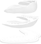 Shock Doctor 8700 AdultUltra Microfit Mouthguard, White