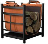 Panacea Products 15245 Mission Log Bin with Log Carrier,green