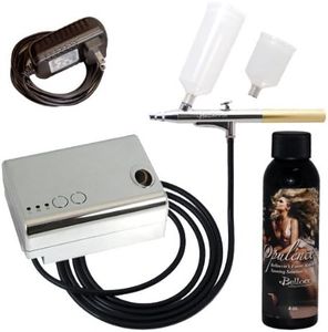 Complete Professional Belloccio Sunless Tanning Airbrush System that includes, Belloccio Professional Airbrush Tanning System and 4 Ounce Bottle of "Opulence" by Belloccio