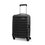 American Tourister Trolley Bag for Travel | Barcelona 55 Cms Polycarbonate Hardsided Small Cabin Luggage Bag | Suitcase for Travel | Trolley Bag for Travelling, Gunmetal, 4, Spinner