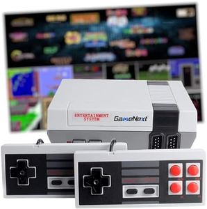 GAMENEXT Retro Game Console, AV Classic Mini Video Game Consoles Built-in with 620 Games Dual Players Mode Console with 2 Controllers Handheld Games for Kids & Adults