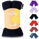 Zhu-Zhu Unscented Body Wrap - Microwavable Wheat Bag - Navy Fleece Heat Therapy Hot Pack - Microwave Heated Soothing Wheat Bags