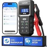 TOPDON Car Battery Tester BT20, 12V Battery Tester with Voltage Test, Load Test, Unlock Cranking and Charging Test in App, 100-2000CCA Battery Analyzer for Cars Trucks SUV ATV Boats Vehicle