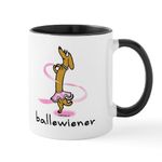 CafePress Ballet Wiener Mug 11 oz (325 ml) Ceramic Coffee Mug