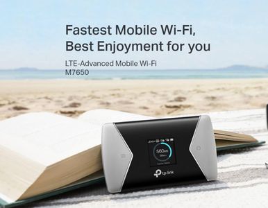 TP-Link 4G Portable WiFi Hotspot – M7650 Mobile Router