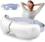 Premium Eye Massager with Heat & Cooling Gel Mask Heated Eye Massager for Migraine w Bluetooth & White Noise Massaging Mask for Tension & Stress Relief, Birthday Gift