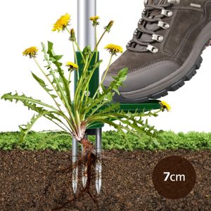 Ohuhu Stand Up Weed Puller – 3-Claw Long Handle Garden Weeder, 1m