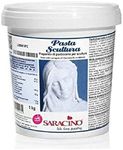 Saracino Sculpting Paste for Decorations and Sculptures - Alternative to Chocolate Paste - 1 Kg Made in Italy